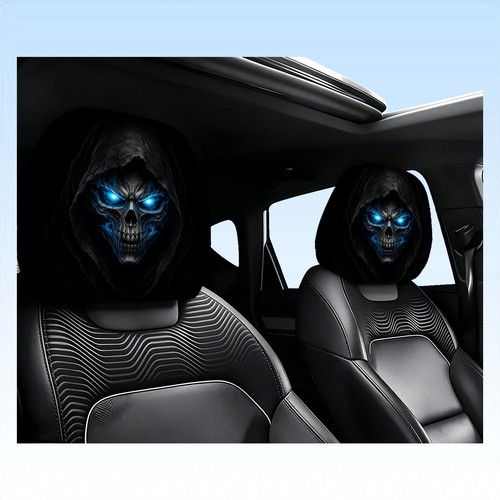 Kopfstützenbezug totenkopf - 2x,